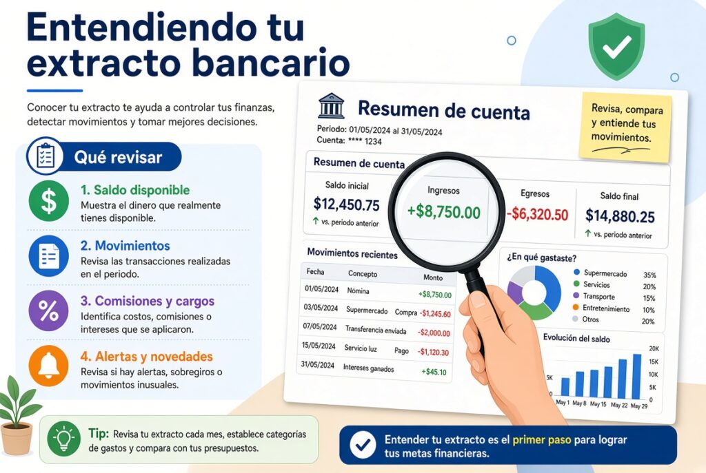Cómo Leer y Entender tu Extracto Bancario: Guía Paso a Paso